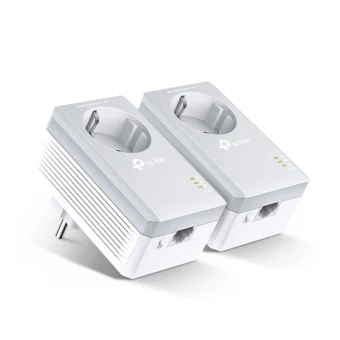 TP-Link AV600 Powerline mrežni adapter, 600Mbps, 1× mrežni ulaz, dodatna strujna utičnica, HomePlug AV (duplo pakiranje)