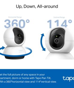 TP-Link Tapo C220 AI kamera 2K QHD, H.264, 360°/114° Pan/Tilt, Advanced Night Vision, microSD, dvosmjerni audio, AI detekcija pokreta, Wi-Fi, Tapo app