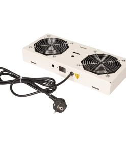 Roline 19" krovni ventilacijski modul s 2 ventilatora za zidne ormare, sivi