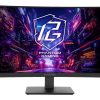 ASRock Gaming Monitor PG27QRT1B, 27", QHD, VA, 180Hz, 1ms, Curved