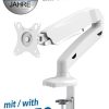 Transmedia full-motion Desk Bracket for LCD monitor 13“ - 27“, white