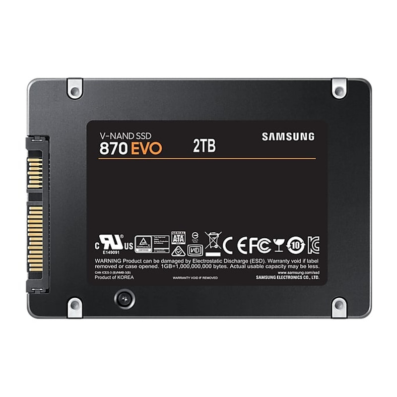 Samsung 870 EVO 2TB SSD, R/W: 560/530MB/s (MZ-77E2T0B/EU)