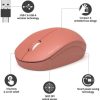 Port miš OFFICE bežični USB-A/USB-C, narančasti