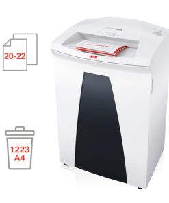 HSM securio B34 uništavač dokumenata + CD medija, trakasti + poprečni rez, 4.5×30mm, razina sigurnosti E-3/F-1/O-3/P-4/T-4, kapacitet 100l