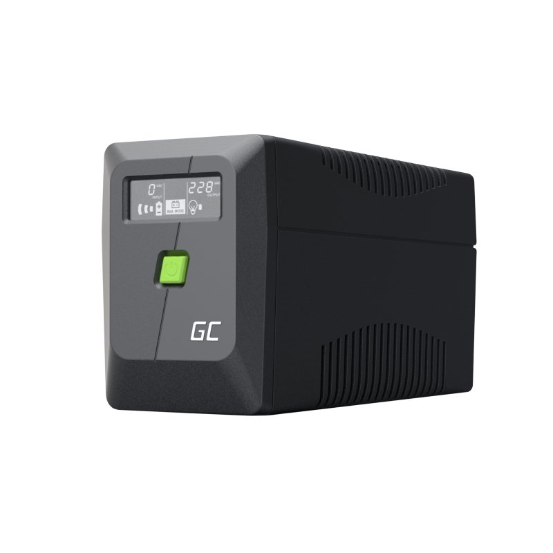 Green Cell UPS (UPSLM480) 850VA/480W, Modified sine wave, Line Interactive AVR, LCD