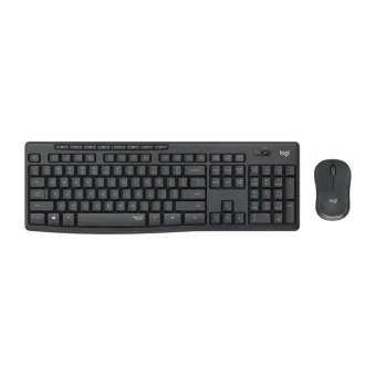 Logitech MK295 Silent bežična tipkovnica+miš, USB, tamnosiva (920-009809)