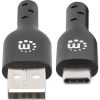 Manhattan kabel USB 2.0 Type-A to Type-C, 2m, crni
