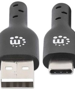 Manhattan kabel USB 2.0 Type-A to Type-C, 2m, crni