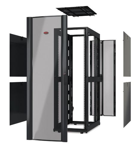 APC NetShelter SX 48U 750mm Wide x 1070mm Deep Enclosure Without Sides Without Doors Black