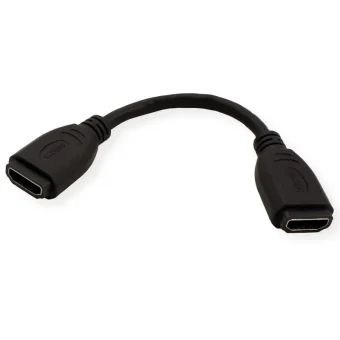 Roline VALUE adapter/kabel HDMI - HDMI, F/F, 0.2m