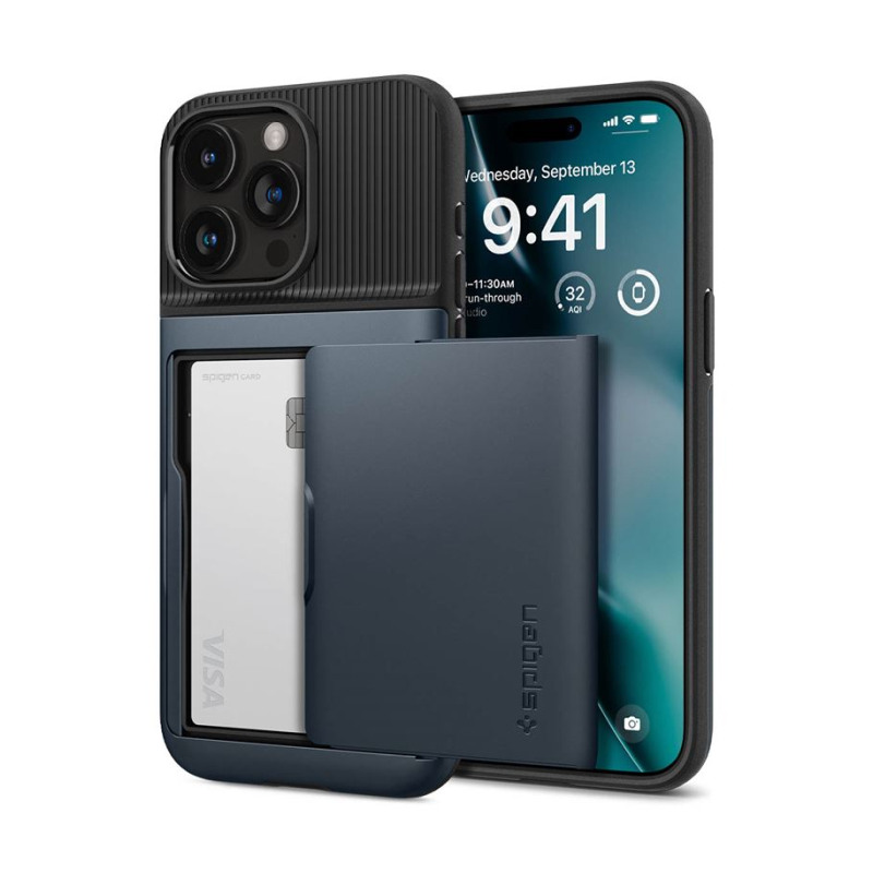Spigen Slim Armor CS, metal slate - iPhone 15 Pro (ACS06730)