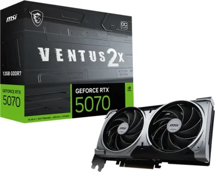 MSI RTX 5070 Ventus 2X OC 12GB GDDR7, 12GB GDDR7/192bit, PCI-E 5.0, 1xHDMI/3×DP