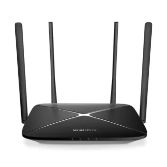 Mercusys AC1300 bežični usmjerivač (Dual-Band Gigabit Router) 300Mbps/867Mbps (2.4GHz/5GHz), 802.11ac/b/g/n, 1×G-WAN, 4×G-LAN, 4 x fiksne antene