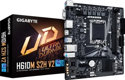 Gigabyte MB H610M S2H V2, S.1700, 2xDDR5/5600, PCIe 4.0, G-LAN, VGA/HDMI/2xDP, mATX