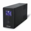 Gembird UPS with USB and LCD display, 850 VA, black