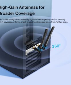 TP-Link AX3000 Archer TX55E bežični Dual-Band Wi-Fi 6 BT5.2 PCI-E adapter 574Mbps/2402Mbps (2.4GHz/5GHz), 802.11ax/ac/n/a/g/b, 2× dual band antene