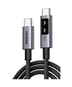 UGREEN Uno USB C (M) to USB C (M), PowerDelivery, Fast Charging 5A Max, crni, 1m