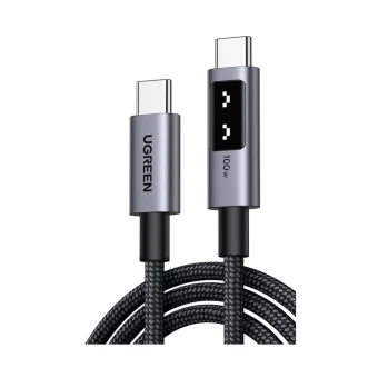 UGREEN Uno USB C (M) to USB C (M), PowerDelivery, Fast Charging 5A Max, crni, 1m