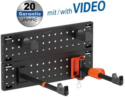 Transmedia Bike wall mount vertical horizontal, Tire width up to 45 mm, load up to 30 kg