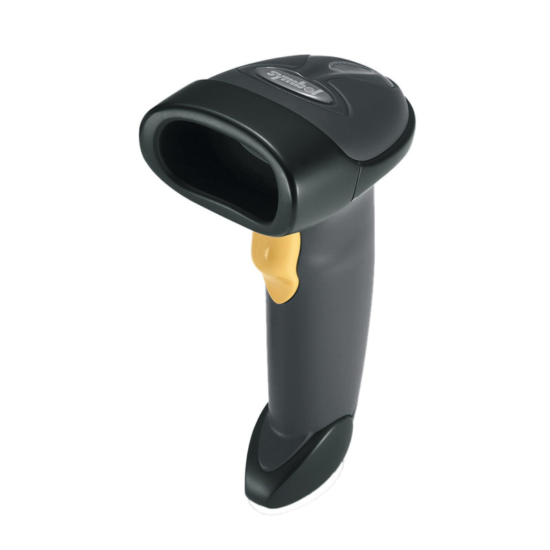 Zebra LS2208 1D laserski barcode čitač + stalak, USB, antracit