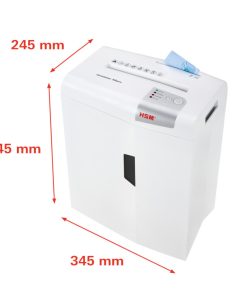 HSM shredstar X6pro uništavač dokumenata + CD medija, trakasti i poprečni rez, 2×15mm, razina sigurnosti E-2/F-2/O-1/P-5/T-2, kapacitet 20l