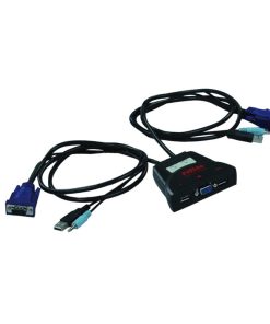 Roline KVM "Star" preklopnik (1 korisnik/2 PC), USB/Audio