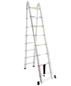 ProScope teleskopske ljestve (Preklopne) #DLT708F (2x8 stepenica / 237-500 cm) + stabilizator - PRO
