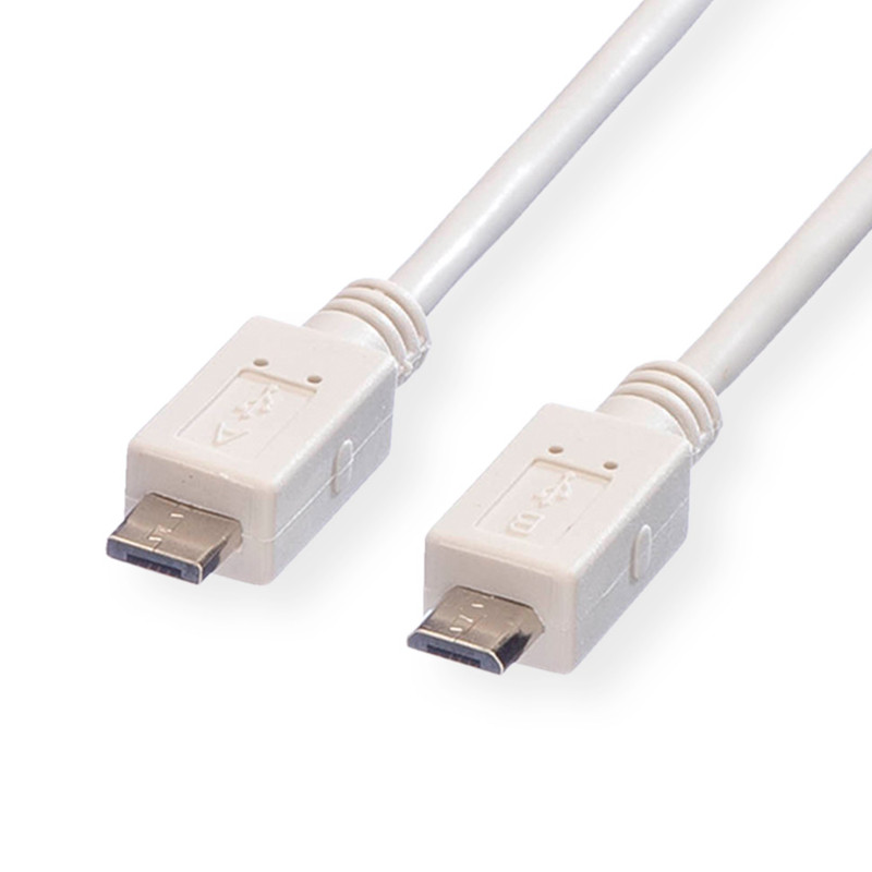 Roline VALUE USB2.0 kabel TIP Micro A(M) na Micro B(M), 1.8m, bijeli