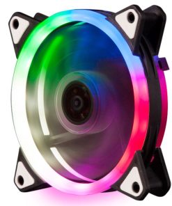 NaviaTec PC Case Fan 120mm, Colorful LED