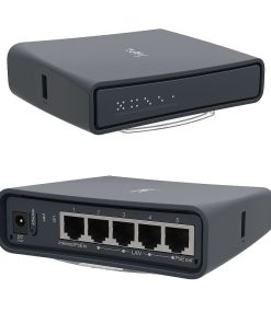Mikrotik RB952Ui-5ac2nD-TC, hAP ac lite tower, 650MHz CPU, 64MB RAM, 5xLAN, 2.4Ghz 802.11b/g/n/ 5Ghz 802.11ac, USB, PSU, RouterOS L4