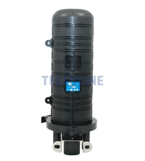 NFO Splice Closure 3 round entries, 1 oval, 6 trays, Height 420 mm