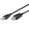 NaviaTec USB 2.0 A muški na A ženski kabel, 5m, crni