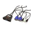Roline KVM "Star" preklopnik (1 korisnik/2 PC), USB/Audio