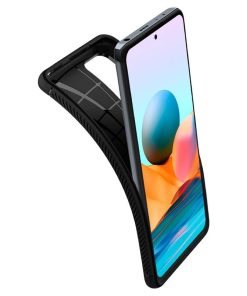 Spigen Rugged Armor, zaštitna maska za telefon, crna - Xiaomi Redmi Note 10 Pro/Max