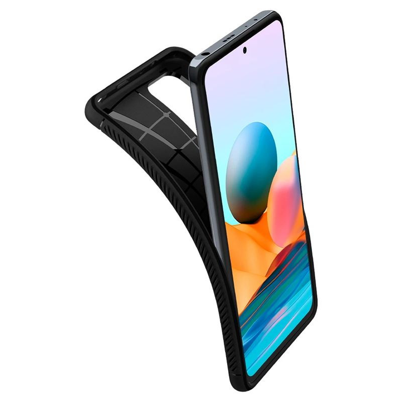 Spigen Rugged Armor, zaštitna maska za telefon, crna - Xiaomi Redmi Note 10 Pro/Max