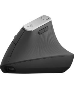 Logitech MX Vertical Advanced vertikalni ergonomski bežični optički miš, za dešnjake, USB, grafit (910-005448)