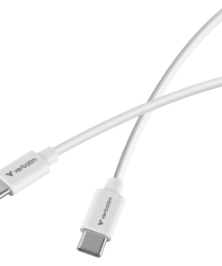 Verbatim Essentials Sync & Charge kabel USB-C na USB-C, M/M, 100 W PD3.0, bijeli, 3.0m