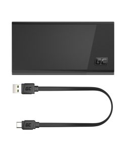 Green Cell GC PowerPlay 20S powerbank 20000mAh 22.5W PD USB-C, 3x USB-C, USB-A, Fast Charging, crni