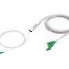 NFO Fiber Optic PLC Splitter, 1:4, Steel Box, SM, G657A, 1,5m, LC APC