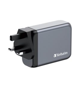 Verbatim GNC-100 GaN zidni punjač 100W, 2×USB-C PD 100W / 1×USB-C PD 65W / 1×USB-A QC3.0