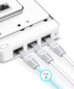 TP-Link Omada AX1800 bežična pristupna točka zidna/stropna Dual-Band Wi-Fi 6 (AP) 574Mbps/1201Mbps (2.4GHz/5GHz), 802.11ax/ac/n/g/b/a, 4×G-LAN, podrška za PoE, 2×interna antena