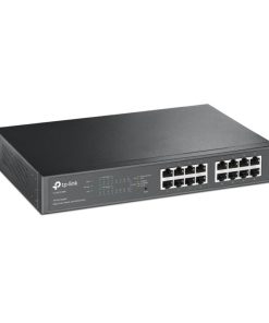TP-Link 16-port Gigabit Easy Smart Desktop/Rackmount PoE+ preklopnik (Switch), 16×10/100/1000M RJ45 ports, 8×PoE+ ports, metalno kućište