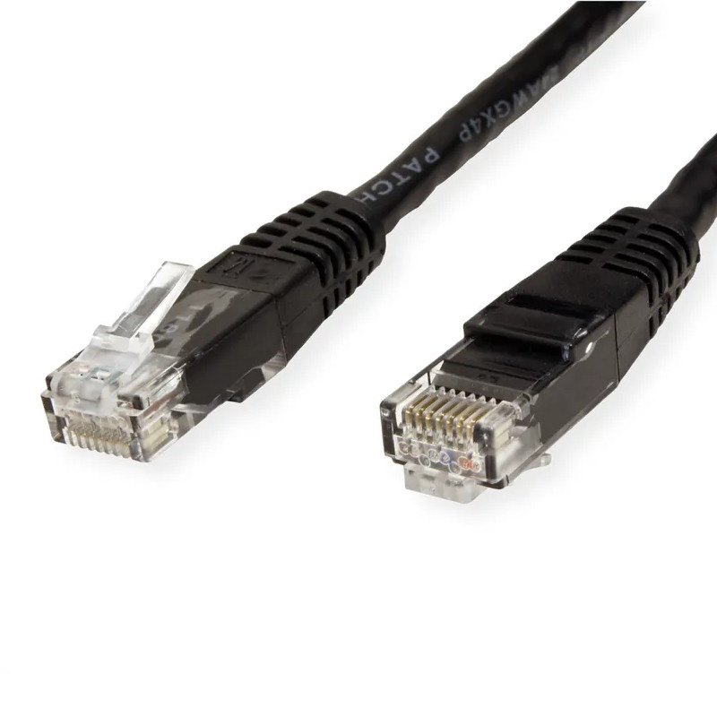 Roline VALUE UTP mrežni kabel Cat.6, 1.0m, crni