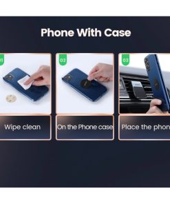 UGREEN magnetni držač za smartphone, za auto, crni