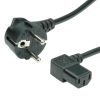 Roline naponski kabel, kutni IEC320 C13, 1.8m, crni