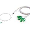 NFO Fiber Optic PLC Splitter, 1:16, Steel Box, SM, G657A, 1m, LC APC