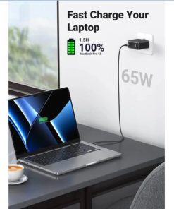 UGREEN GaN Tech zidni punjač 65W, 1×USB-A/3×USB-C, PD3.0/QC4.0+, crni