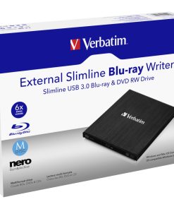 Verbatim Blu-Ray Slimline vanjski snimač, M-Disc kompatibilan, USB3.0, crni