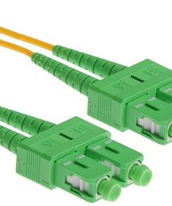 NFO Patch cord, SC APC-SC APC, Singlemode 9 125, G.657A2, Duplex, 2m
