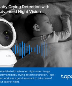 TP-Link Tapo C200 kamera FHD, H.264, 360°/114° Pan/Tilt, Advanced Night Vision, microSD, dvosmjerni audio, detekcija pokreta, Wi-Fi, Tapo app